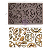 Prima Marketing, Finnabair Decor Moulds 5"x8"x8mm, Halves And Quarters (951399)