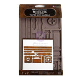 Prima Marketing, Finnabair Decor Moulds 5"x8"x8mm, Tapes And Labels (951450)