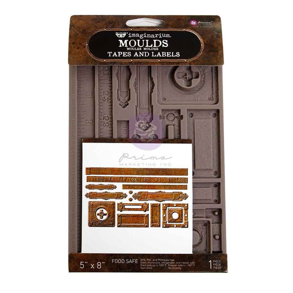 Prima Marketing, Finnabair Decor Moulds 5"x8"x8mm, Tapes And Labels (951450)