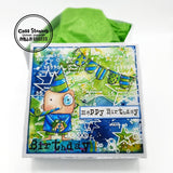 AALL & Create, #962, Boy Birthday, A7 Clear Stamp, Designed by Janet Klein