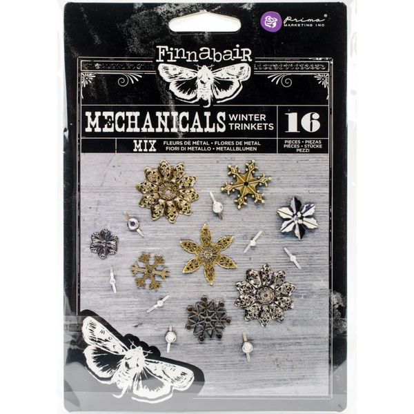 Prima Finnabair, Mechanicals Metal Embellishments, Winter Trinkets (964405)