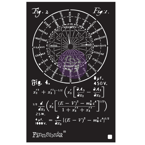 Prima Marketing, Finnabair Stencil 6"X9", Rocket Science