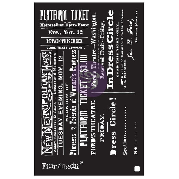 Prima Marketing, Finnabair Stencil 6"X9", Theater Night
