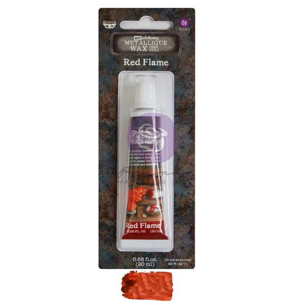 Finnabair Art Alchemy Metallique Wax .68 Fluid Ounce, Red Flame