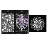 Prima Finnabair Art Alchemy Limited Edition Stencil Set, Shabby Romantic (969974)