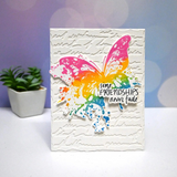 Spellbinders, Press Plate & Die Set, Butterfly Splatter (BP-323)