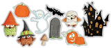 Craft Consortium, Printed Wooden Ephemera, Happy Haunting (CCWDNS011)