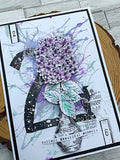 AALL & Create, #983 - A6 Clear Stamp Set - Hiya Drangea! Designed by Tracy Evans
