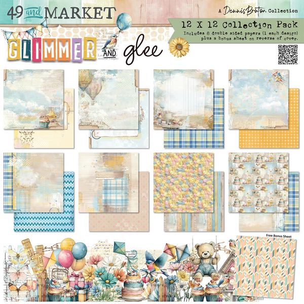 49 And Market, 12 x12 Collection Pack, Glimmer & Glee (DGG-35964)