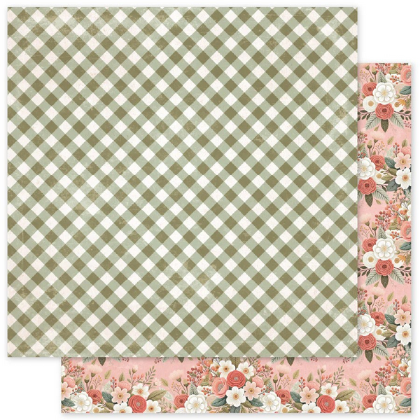 Paper Rose, 12X12 Double Sided Paper, Strawberry Friends Basics - D (34896)
