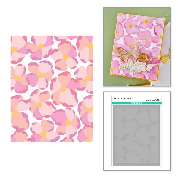 Spellbinders Layered Stencil, Petal Burst (STN-122)