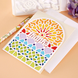 Spellbinders, Stained Glass Window Etched Dies from the Metamorphosis Collection by Simon Hurley (S4-1265)