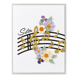 Spellbinders, Musical Notes & Stave Pop-Up Etched Dies by Bibi Cameron (S5-687)