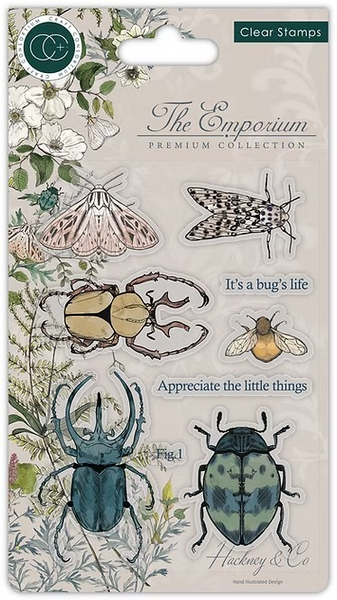 Craft Consortium, The Emporium, Clear Stamp, Beetles (CCSTMP019)