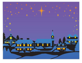The Crafters Workshop, 8.5X11 Layering Stencil, A2 Layered Starry Village (TCW6048)