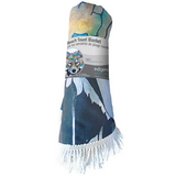 Alpha Round Beach Towel Blanket by Micqaela Jones