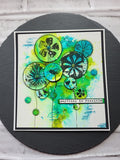 AALL & Create, #985, Flower Smudge, A5 Clear Stamp, Designed by Tracy Evans