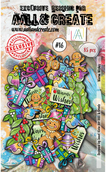 AALL & Create, Ephemera, #16,  Designed by Janet Klein, Warm Wishes (85 pcs.)