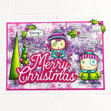 AALL & Create, #942, Hello Winter, A7 Clear Stamp, Designed by Janet Klein