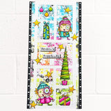 AALL & Create, #946, The Winter Girls, A7 Clear Stamp, Designed by Janet Klein