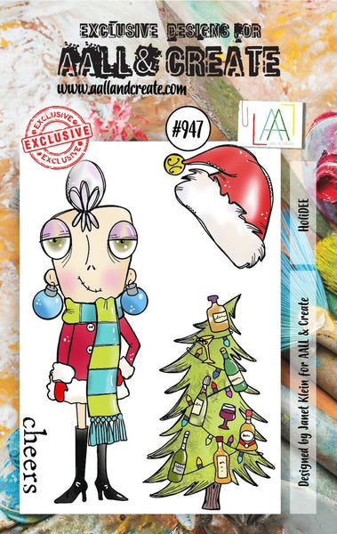 AALL & Create, #947, HoliDEE, A7 Clear Stamp, Designed by Janet Klein