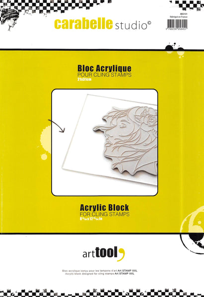 Carabelle Studio, Acrylic Block for Cling Stamps, A4 size