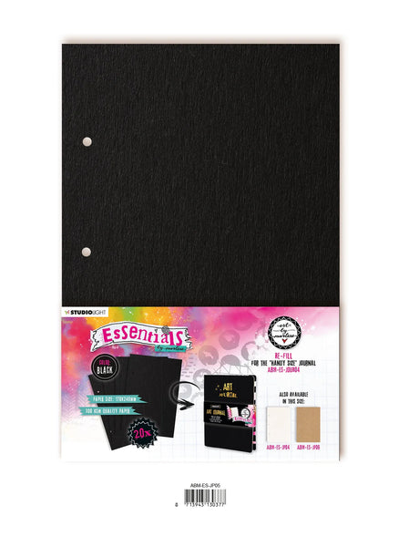 Studio Light, Art by Marlene, Journal Pages Refill  For ABM-ES-JOUR04 Black Essentials 6.7" x 9.4"