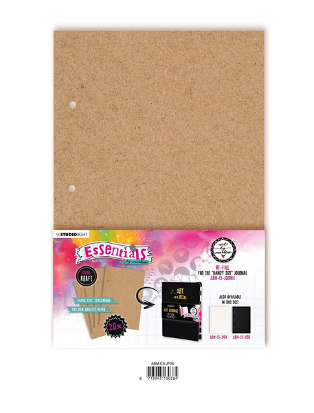 ABM Journal Pages For ABM-ES-JOUR04 Kraft Essentials 170x240x8mm 20 SH nr.06 (ABM-ES-JP06)