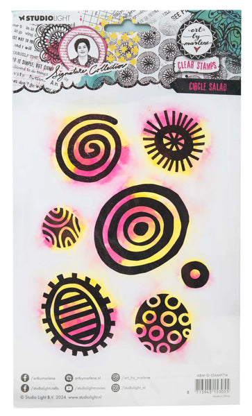 Studio Light, Art By Marlene Signature Collection Clear Stamps NR. 714, Circle Salad