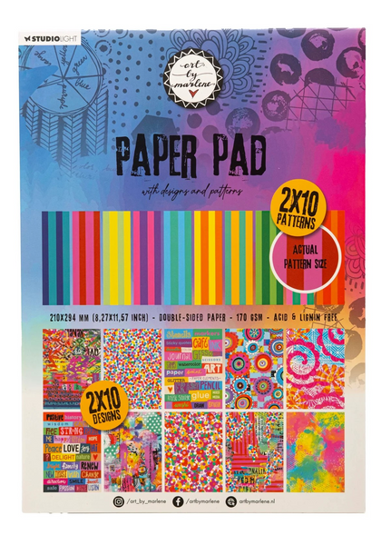 Studio Light Art By Marlene, Design Paper Pad Designs And Patterns, Essentials Collection 20 SH