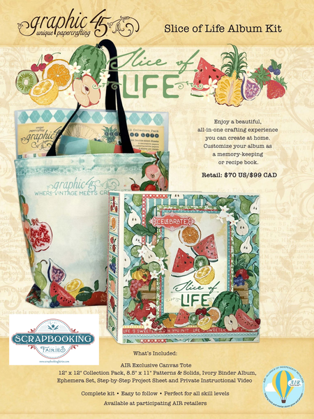 AIR Exclusive Class, Graphic 45, Slice of Life Kit on Facebook, July 9, 2026 (with replay access)