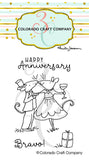 Colorado Craft Company Clear Stamps 3"x4", Anniversary Mini By Anita Jeram