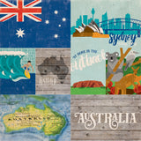 Echo Park, Around The World Double-Sided Cardstock 12"X12", Australia