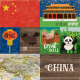 Echo Park, Around The World Double-Sided Cardstock 12"X12", China