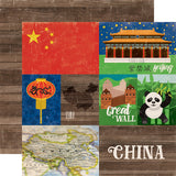 Echo Park, Around The World Double-Sided Cardstock 12"X12", China