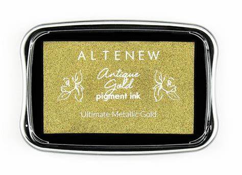 Altenew, Pigment Ink, Antique Gold (Ultimate Metallic Gold)