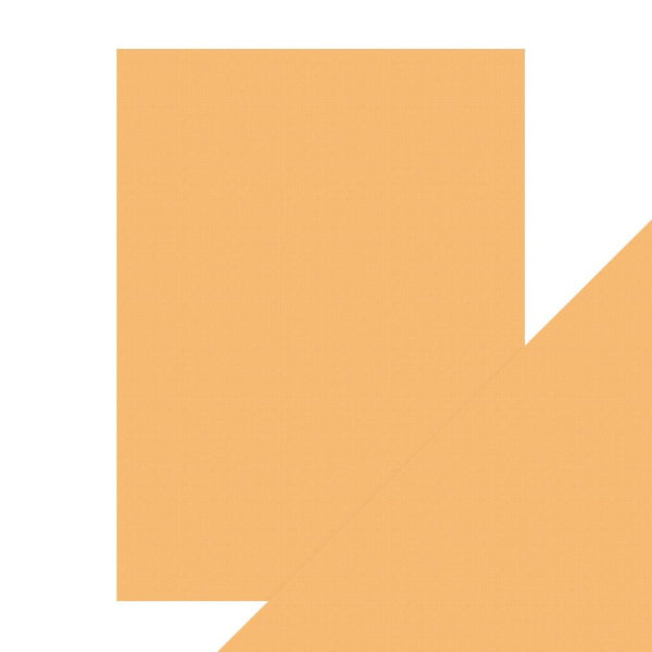 Tonic Studios, Craft Perfect Weave Textured Classic Card 8.5"X11", Apricot Orange