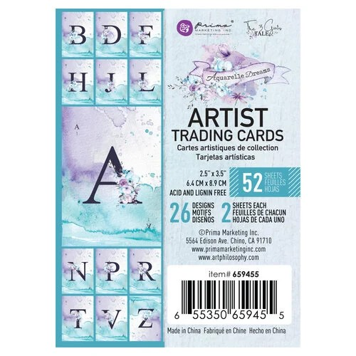 Prima Marketing, Aquarelle Dreams Collection, 2.5" x 3.5", Artist Trading Cards (659455)