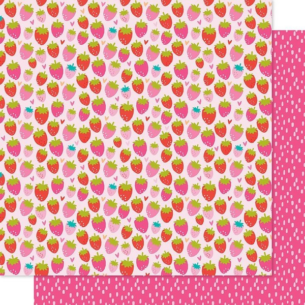 Bella Blvd, Squeeze The Day, Double-Sided Cardstock 12"X12", So Berry Sweet (BB2113)