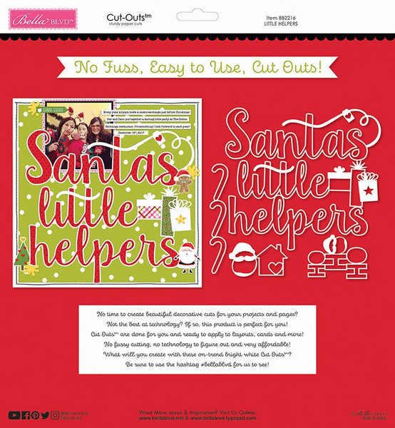 Bella Blvd, Cut-Outs Sturdy Paper Cuts, Little Helpers (BB2216)