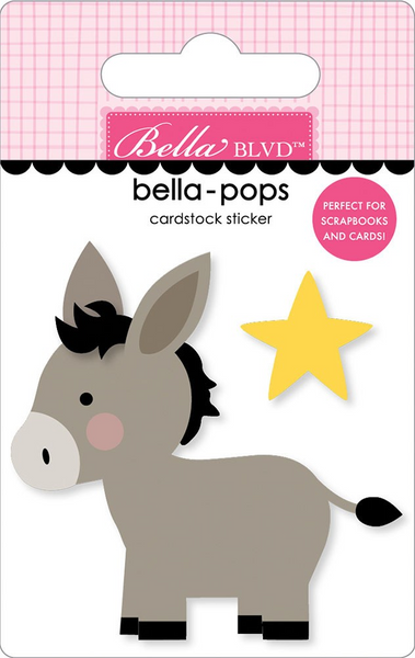 Bella Blvd, Bella-pops 3D Cardstock Sticker, Donkey