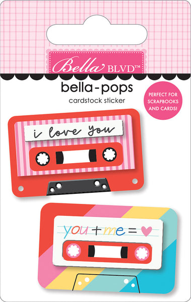 Bella Blvd, Bella-pops 3D Cardstock Sticker, Playlist