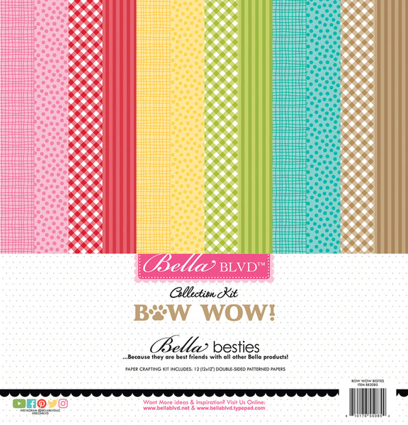 Bella Blvd, 12"x12" Collection Kit, Bow Wow Besties (BB3085)