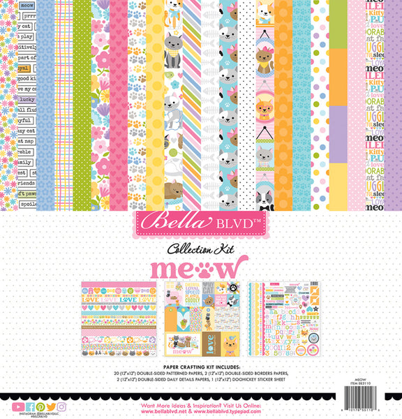 Bella Blvd, 12"x12" Collection Kit, Meow (BB3110)