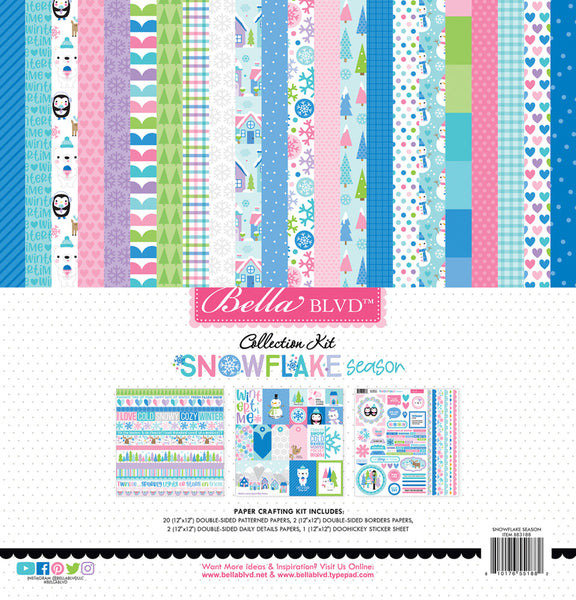 Bella Blvd Collection Kit 12"X12", Snowflake Season (BB3188)