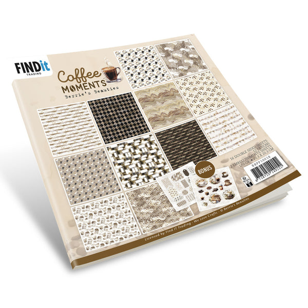 Find It Trading Berries Beauties Paper Pack 8"X8", Coffee Moments