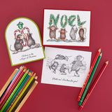 Spellbinders, House Mouse Cling Rubber Stamp, Noel (RSC-013)