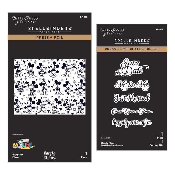 Spellbinders BetterPress Bundle, Classic Mouse Wedding (BD-1088)