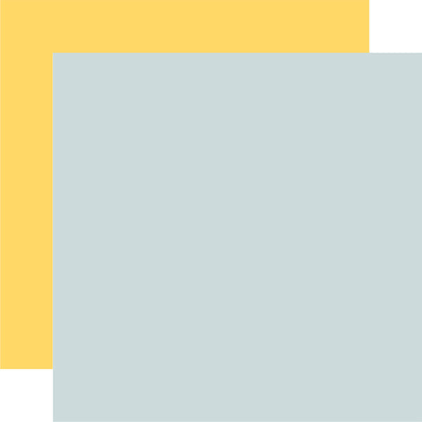 Echo Park Paper, 12X12 Coordinating Solid, Bee Happy, Lt. Blue/Yellow