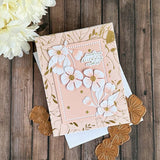 Spellbinders BetterPress Press Plate From The Pressed Posies, Cosmos Backdrop (BP-105)